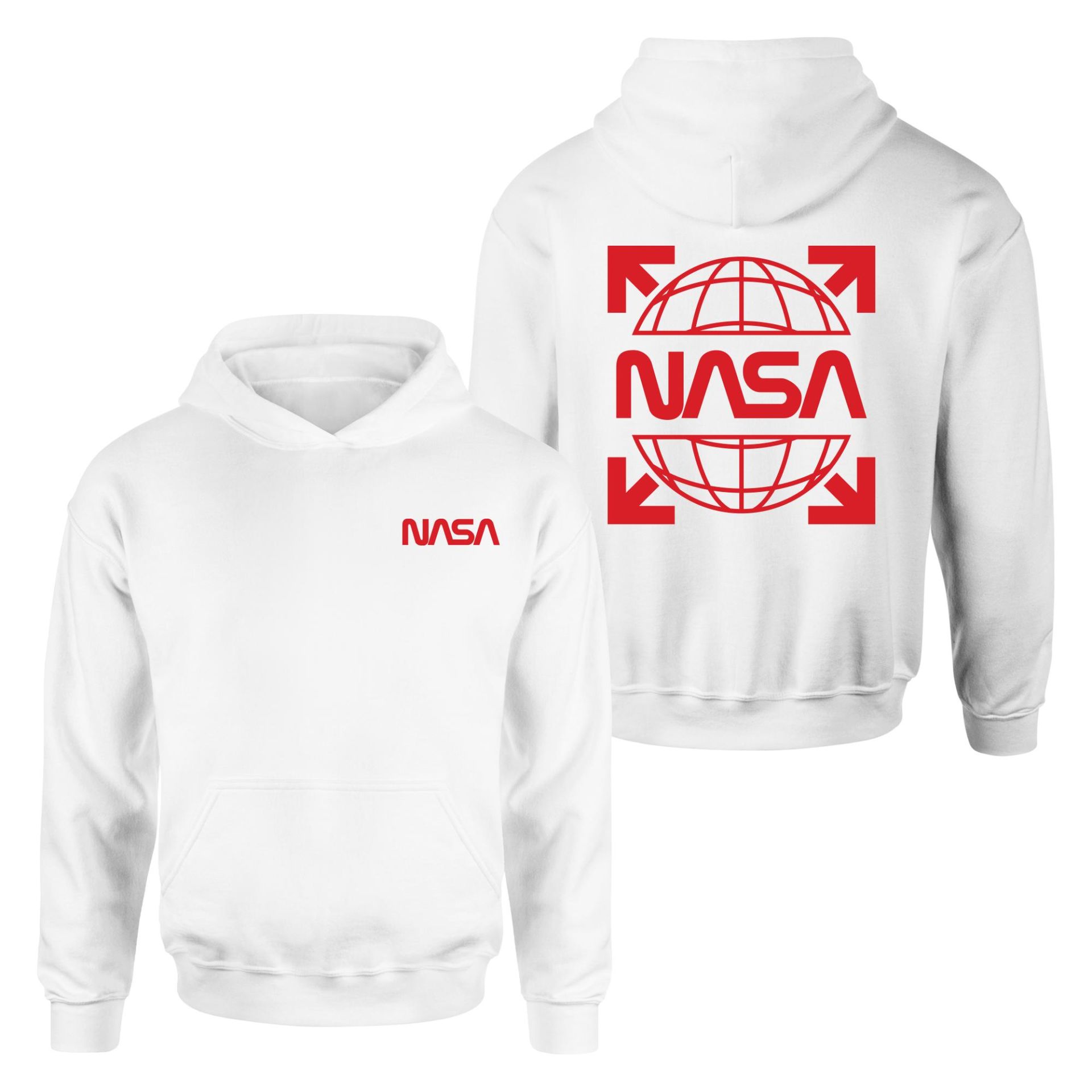 NASA Beyaz Hoodie
