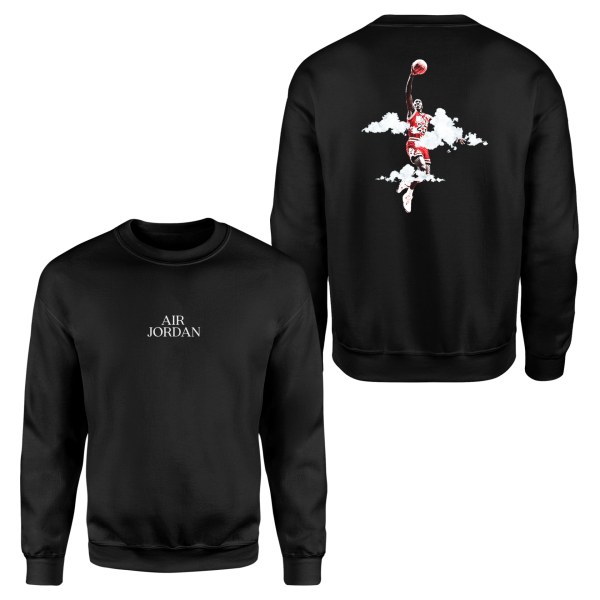 Air Jordan His Airness Siyah Sweatshirt