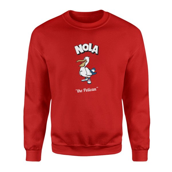 Nola Cartoon Kırmızı Sweatshirt