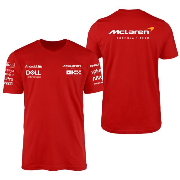 McLaren Racing 2024 Teamline Kırmızı Tişört