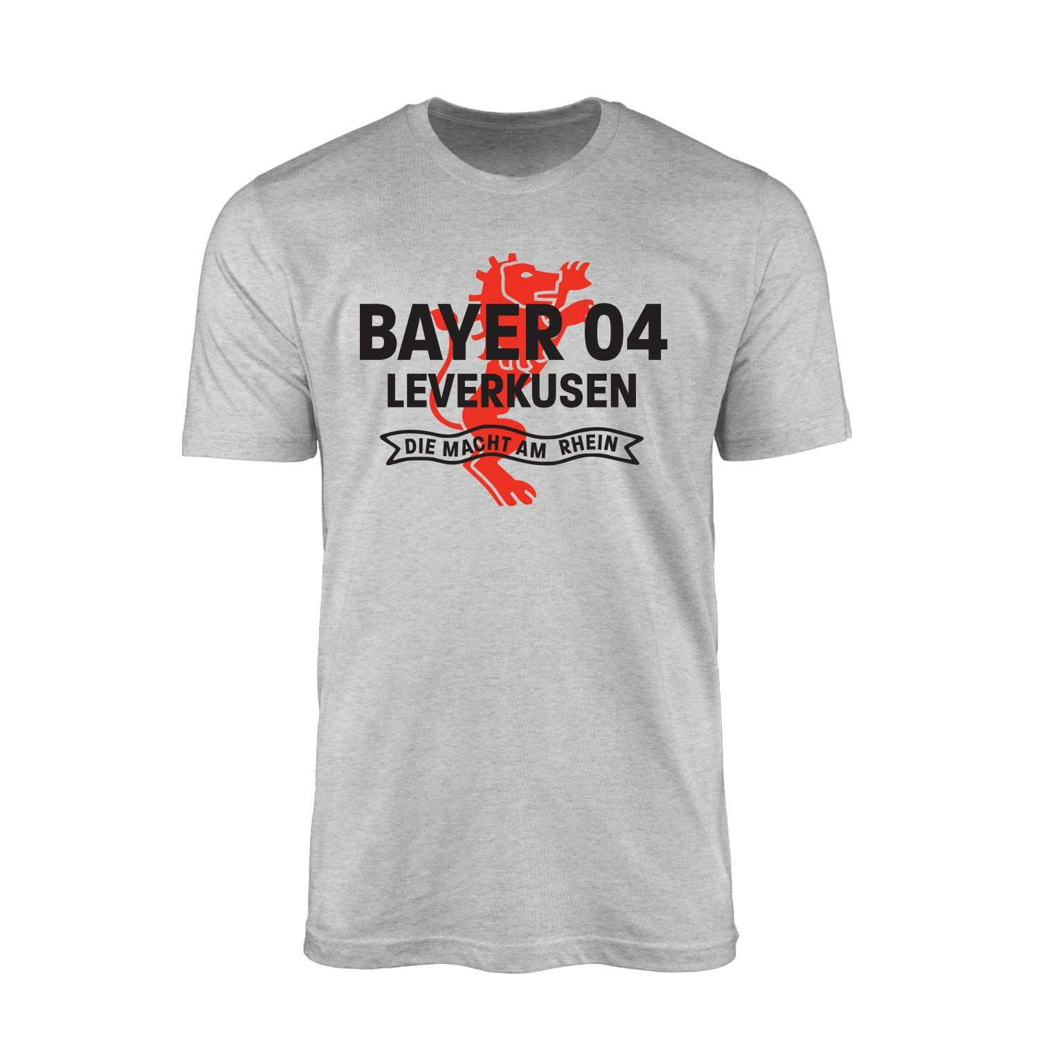 Bayer Leverkusen | DIE MACHT AM RHEIN Gri Tişört