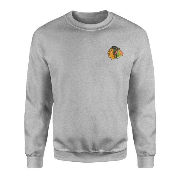 Chicago Blackhawks Gri Sweatshirt