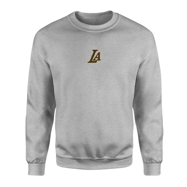 LA Black-Gold Superior Mid Gri Sweatshirt