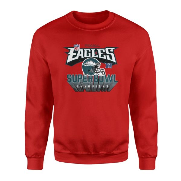 Philadelphia Eagles Kırmızı Sweatshirt