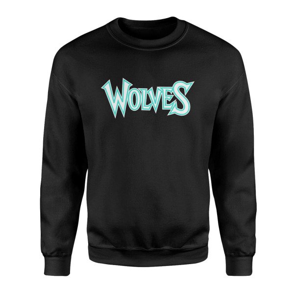 Wolves Siyah Sweatshirt