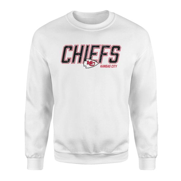 Kansas City Chiefs Beyaz Sweatshirt