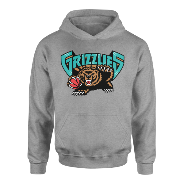 Memphis Retro Gri Hoodie