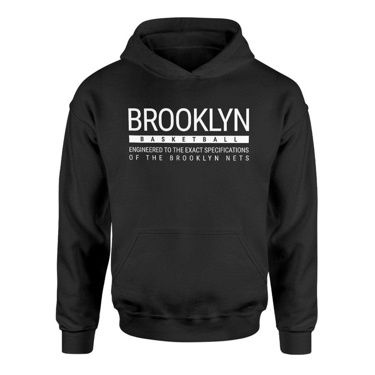 Brooklyn Basketball Siyah Hoodie