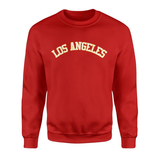 Los Angeles Arch Kırmızı Sweatshirt