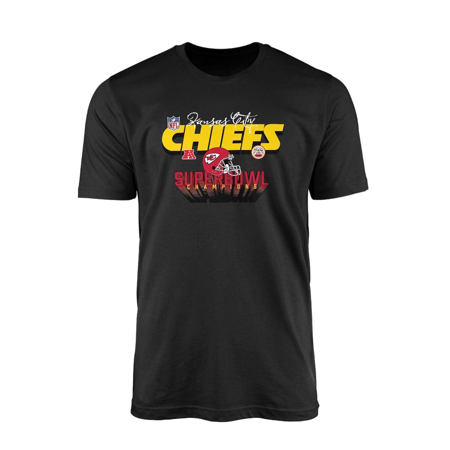 KC Chiefs Super Bowl Champions Siyah Tişört
