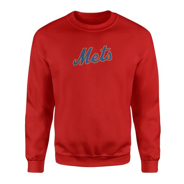 NY Mets Kırmızı Sweatshirt