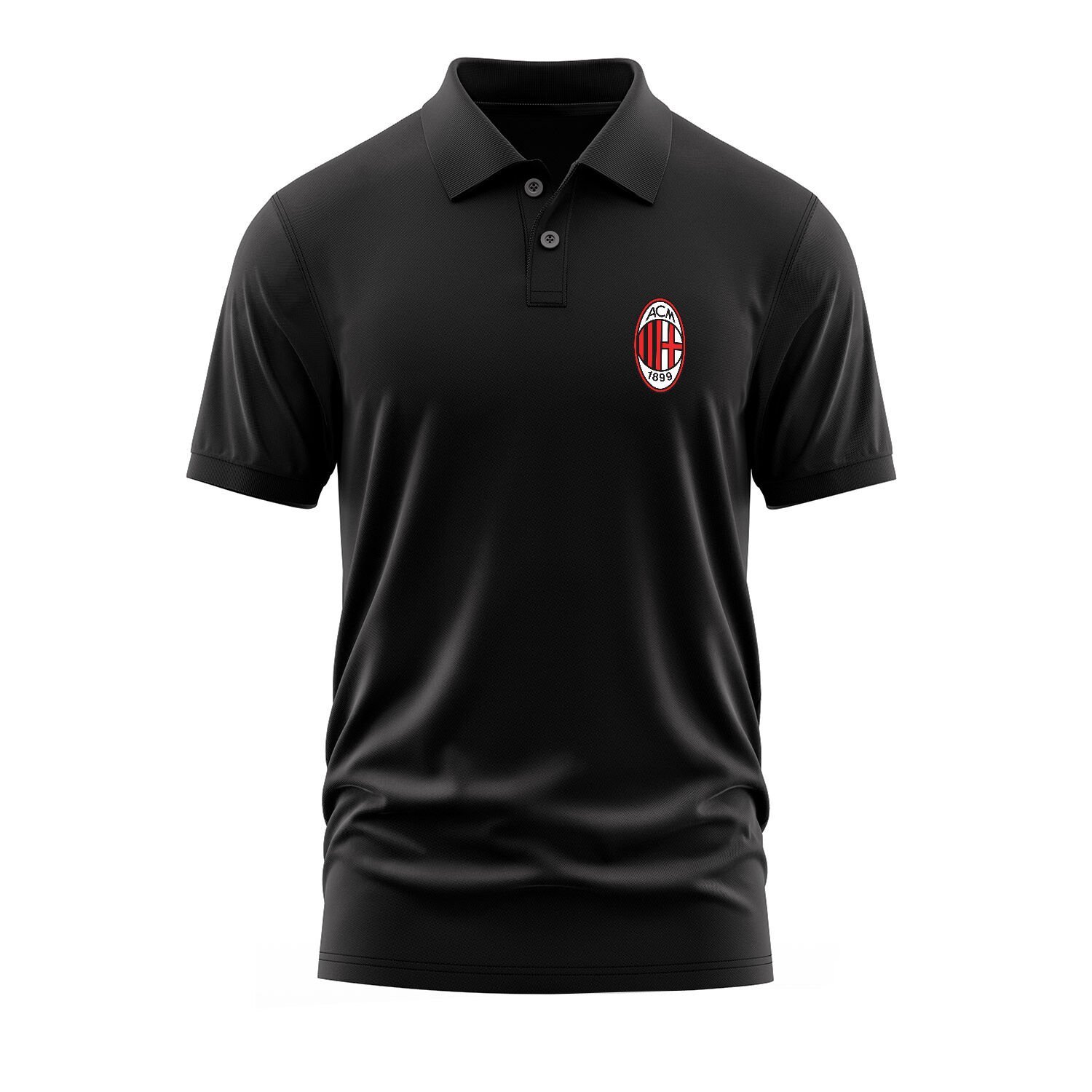 AC Milan Siyah Polo Tişört