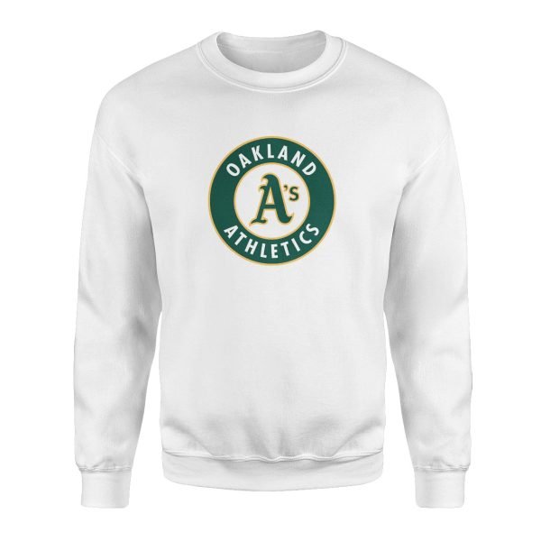 Oakland Athletics Beyaz Sweatshirt