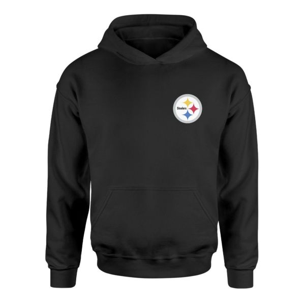 Pittsburgh Steelers Superior Logo Siyah Hoodie