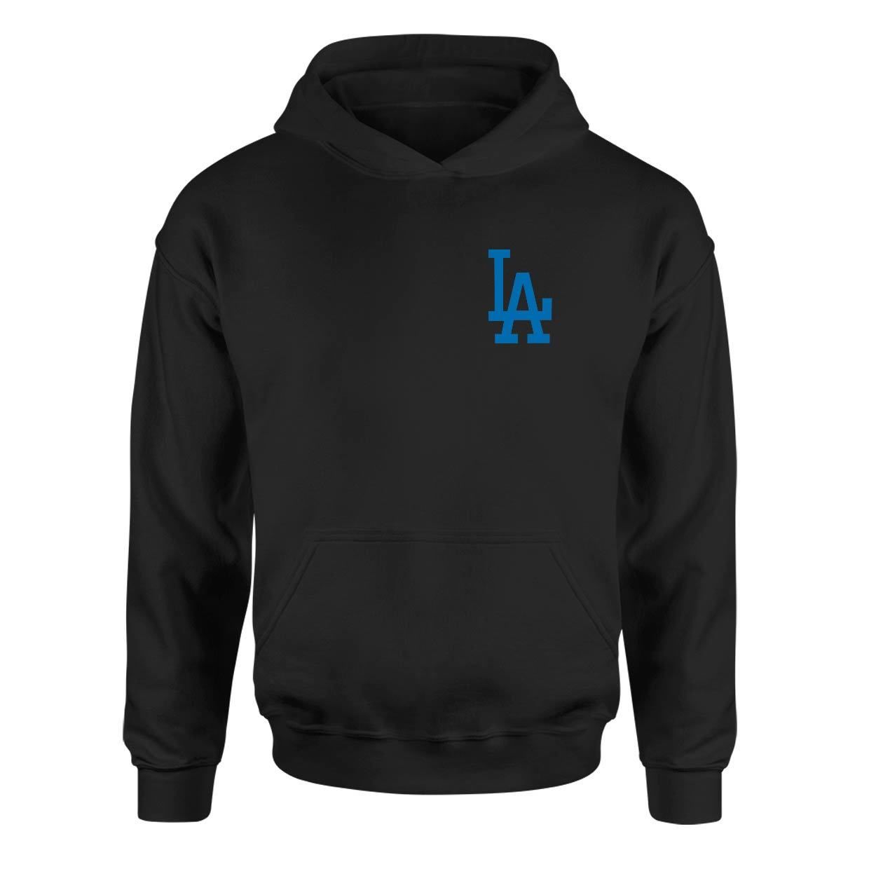 LA Dodgers Logo Siyah Hoodie