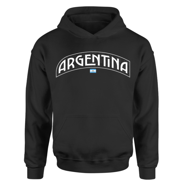 Arjantin Siyah Hoodie