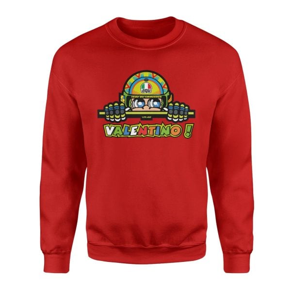 Valentino Rossi Kırmızı Sweatshirt