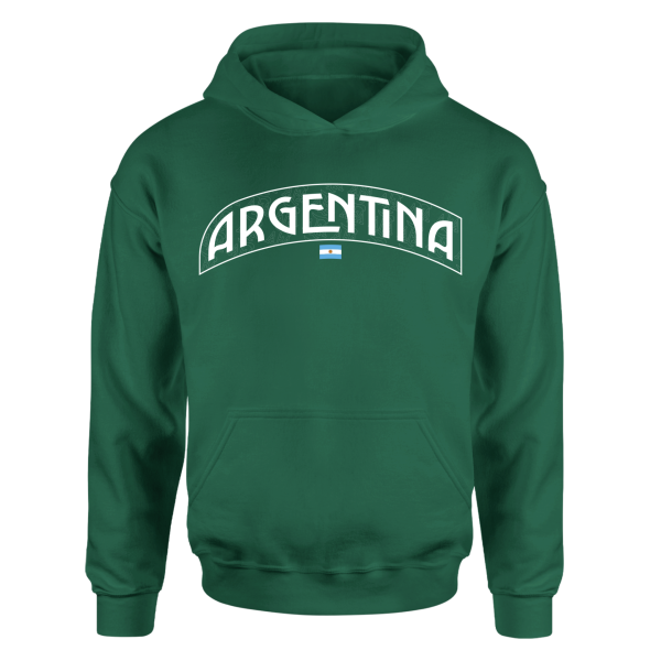 Arjantin Koyu Yeşil Hoodie