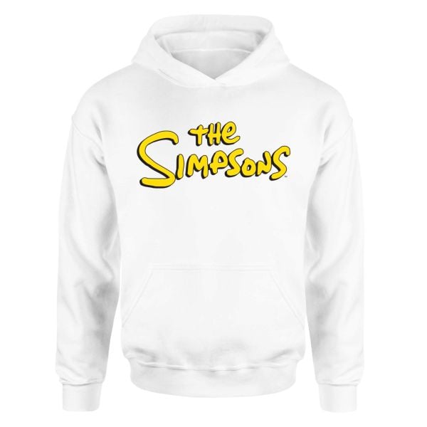 The Simpsons Beyaz Hoodie