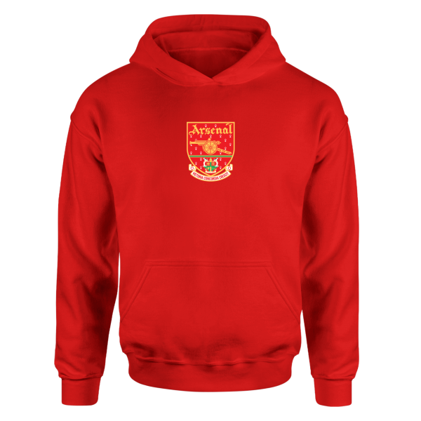 Arsenal Retro Kırmızı Hoodie