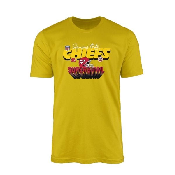 KC Chiefs Super Bowl Champions Sarı Tişört