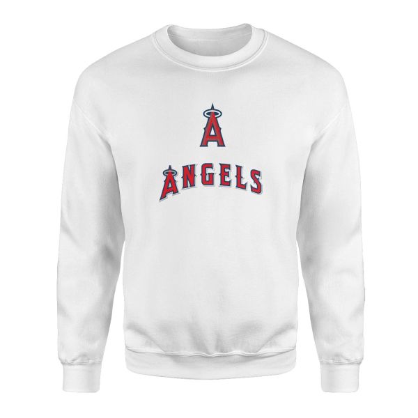 Los Angeles Angels Beyaz Sweatshirt