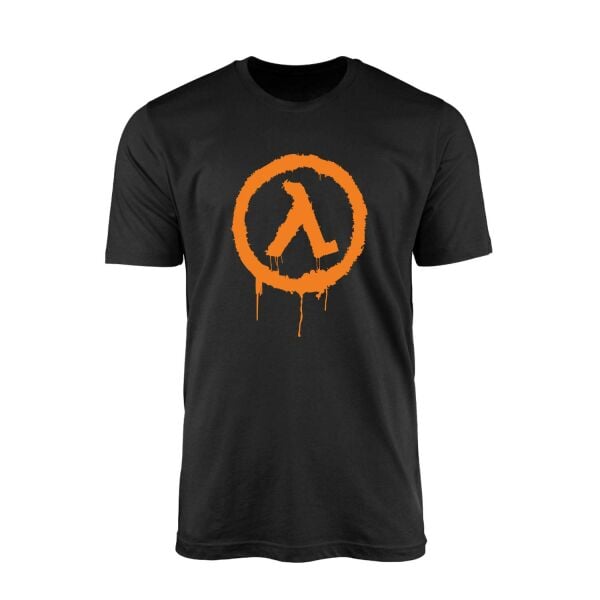 Half-Life Spray Siyah Tişört