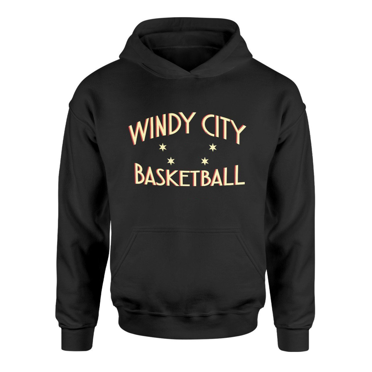 Windy City Siyah Hoodie