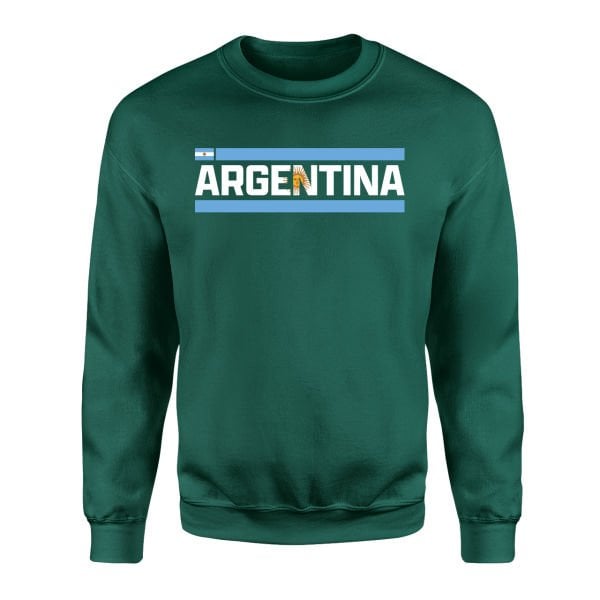 Arjantin Nefti Yeşili Sweatshirt