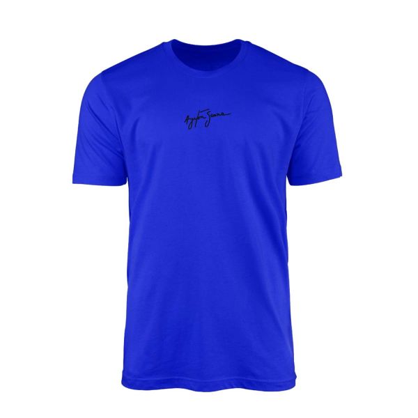 Ayrton Senna Signature Mavi Tişört