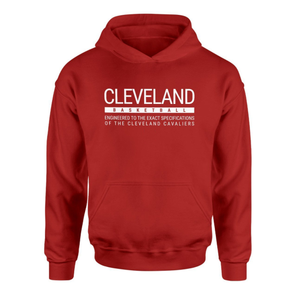 Cleveland Basketball Kırmızı Hoodie