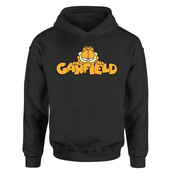 Garfield Siyah Hoodie