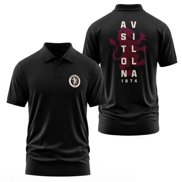 Aston Villa Football Club Siyah Polo Tişört