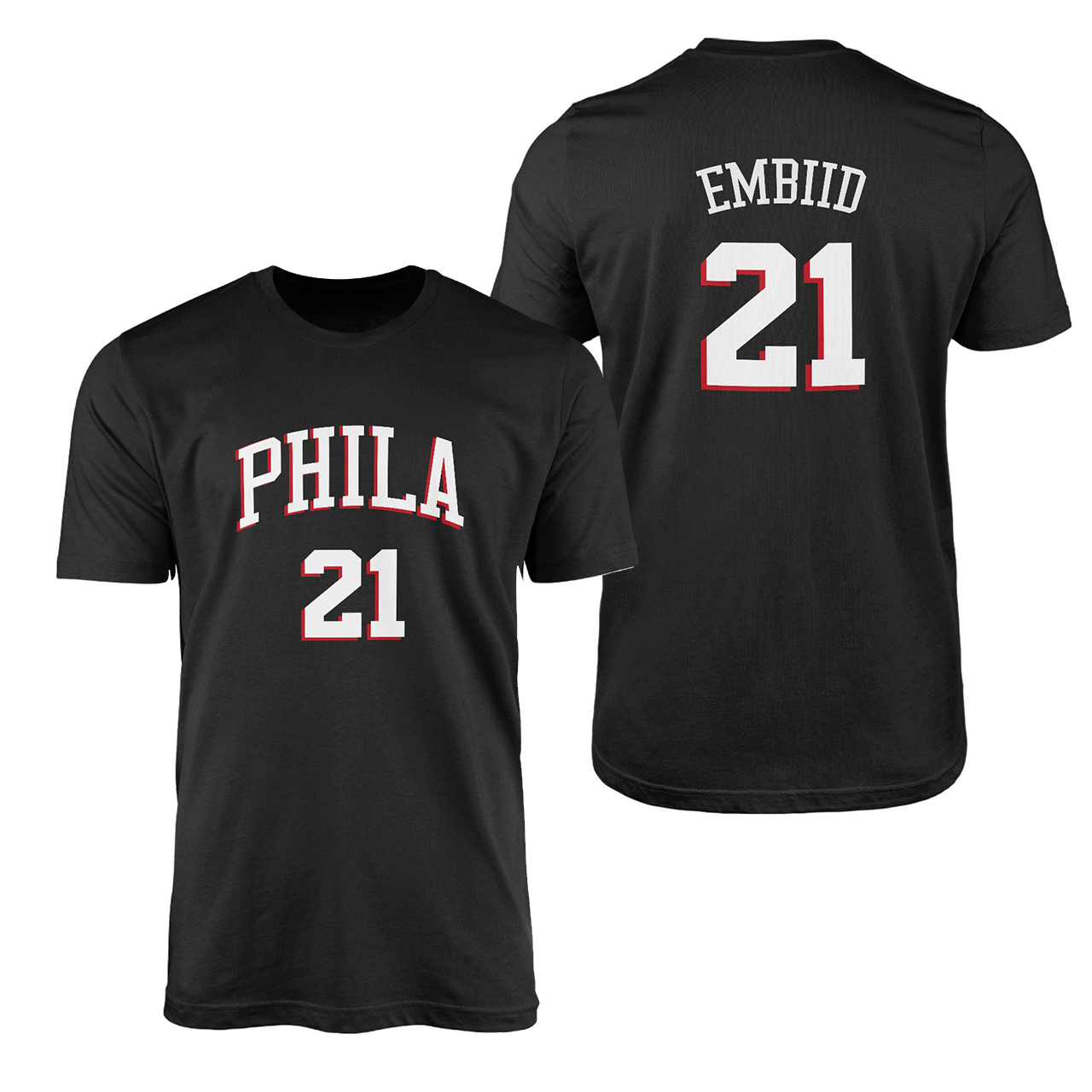 Joel Embiid Forma Siyah Tshirt