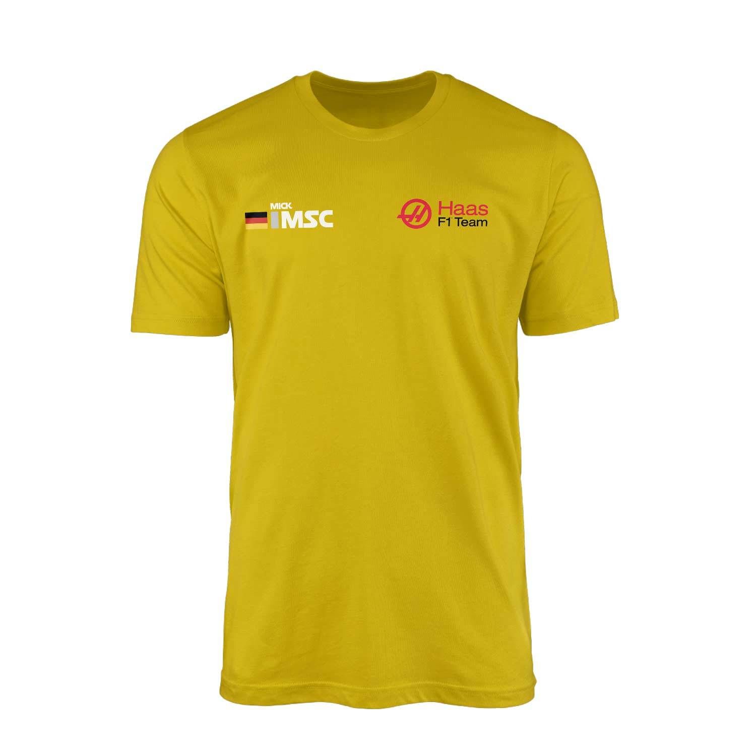 Mick Schumacher Tag Sarı Tişört