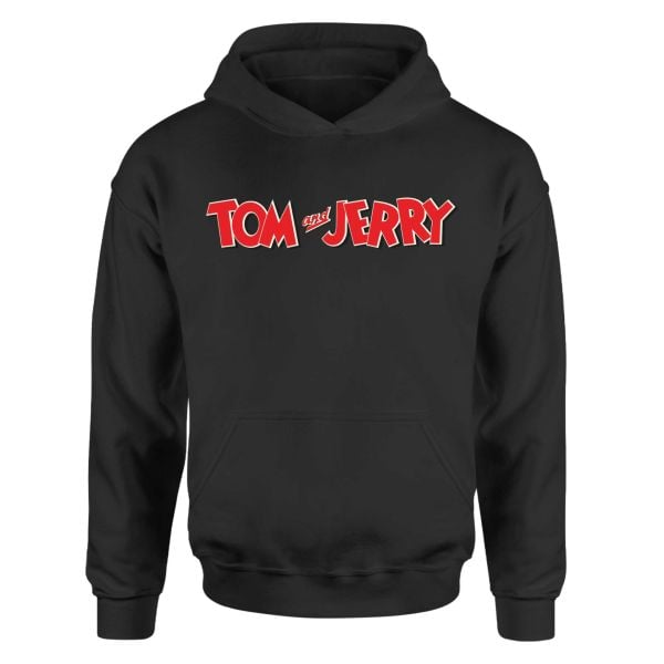 Tom ve Jerry Siyah Hoodie