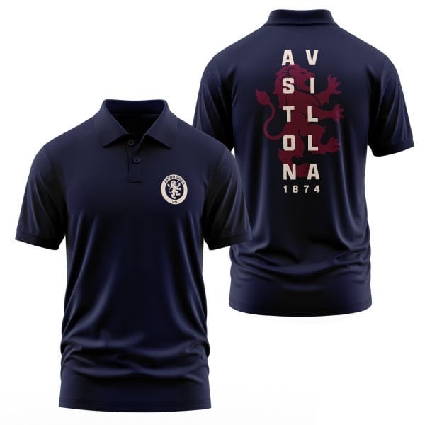 Aston Villa Football Club Koyu Lacivert Polo Tişört