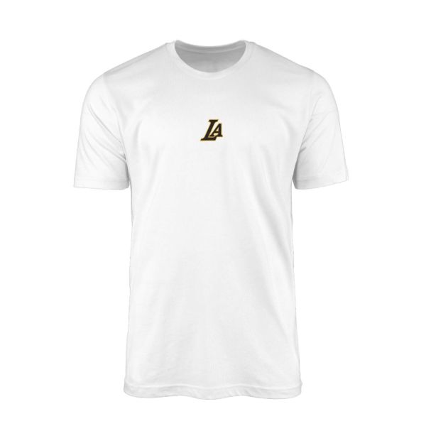 LA Black-Gold Superior Mid Beyaz Tshirt