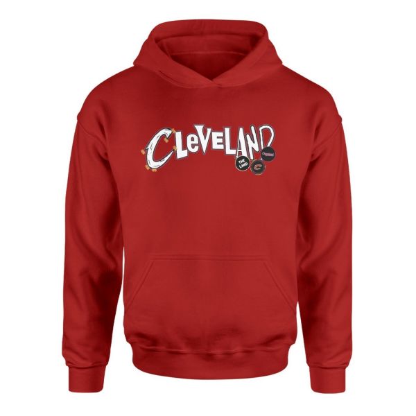 Cleveland City Edition Kırmızı Hoodie