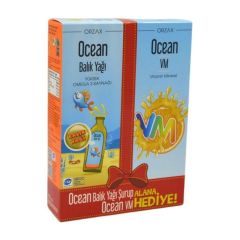 Ocean Portakal Aromalı Balık Yağı 150 Ml+Ocean Vm Portakal Aromalı 150 Ml