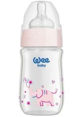 Wee Baby 140 Cam Biberon Isıya Dayanıklı 180 ml - Pembe