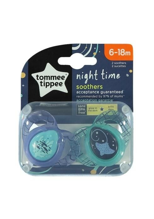 Tommee Tippee Night Time Soothers 6-18 Ay Yeşil