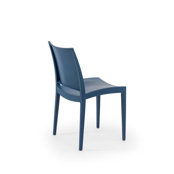 Saks Mavi Dış Mekan Bahçe Sandalyesi Cafe Restoran Otel Teras Balkon Veranda ve Bahçe İçin Çok Amaçlı Plastik Sandalye