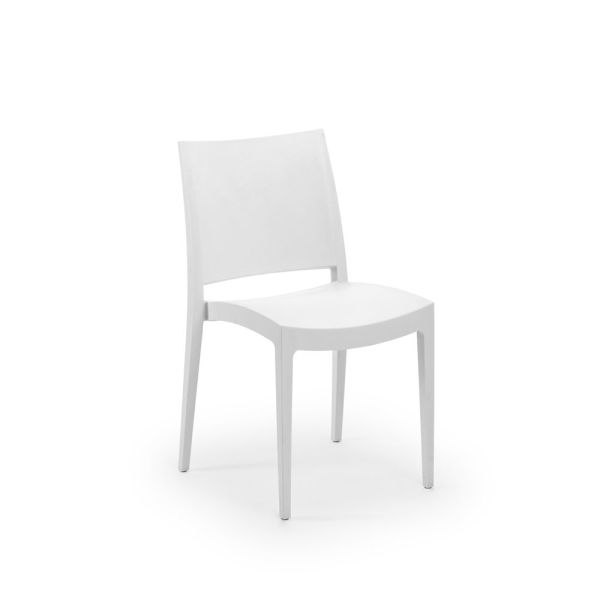 Beyaz Renk Dış Mekan Bahçe Sandalyesi Mutfak Cafe Restoran Otel Teras Balkon Veranda ve Bahçe için Şık ve Dayanıklı Sandalye Modeli