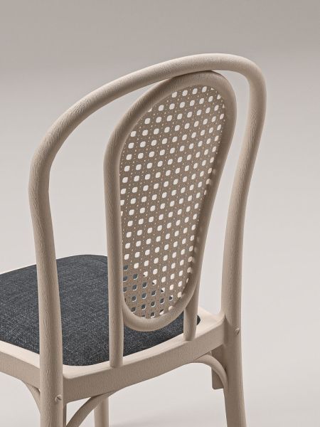 Siyah Sandalye Ekru Krem Kumaş Döşemeli Mutfak Salon Cafe Kafe Restoran Otel ve Düğünler İçin Şık Tasarım