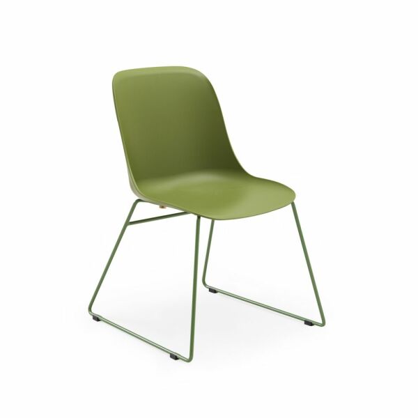Polipropilen Plastik Metal Ayak Yeşil Ofis Bekleme Sandalye