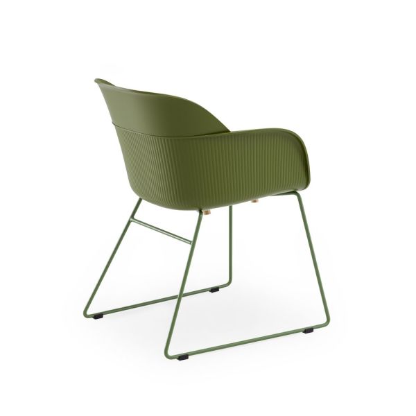 Metal Yeşil Fırın Boyalı Ayak Polipropilen Plastik Modern Haki Yeşil Ofis Bekleme Sandalye Fiyatları