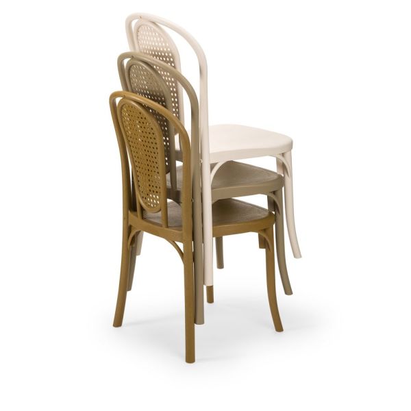 Beyaz Polipropilen İstiflenebilir Bahçe Sandalyesi: Hafif ve Dayanıklı Dış Mekan Mobilyası!