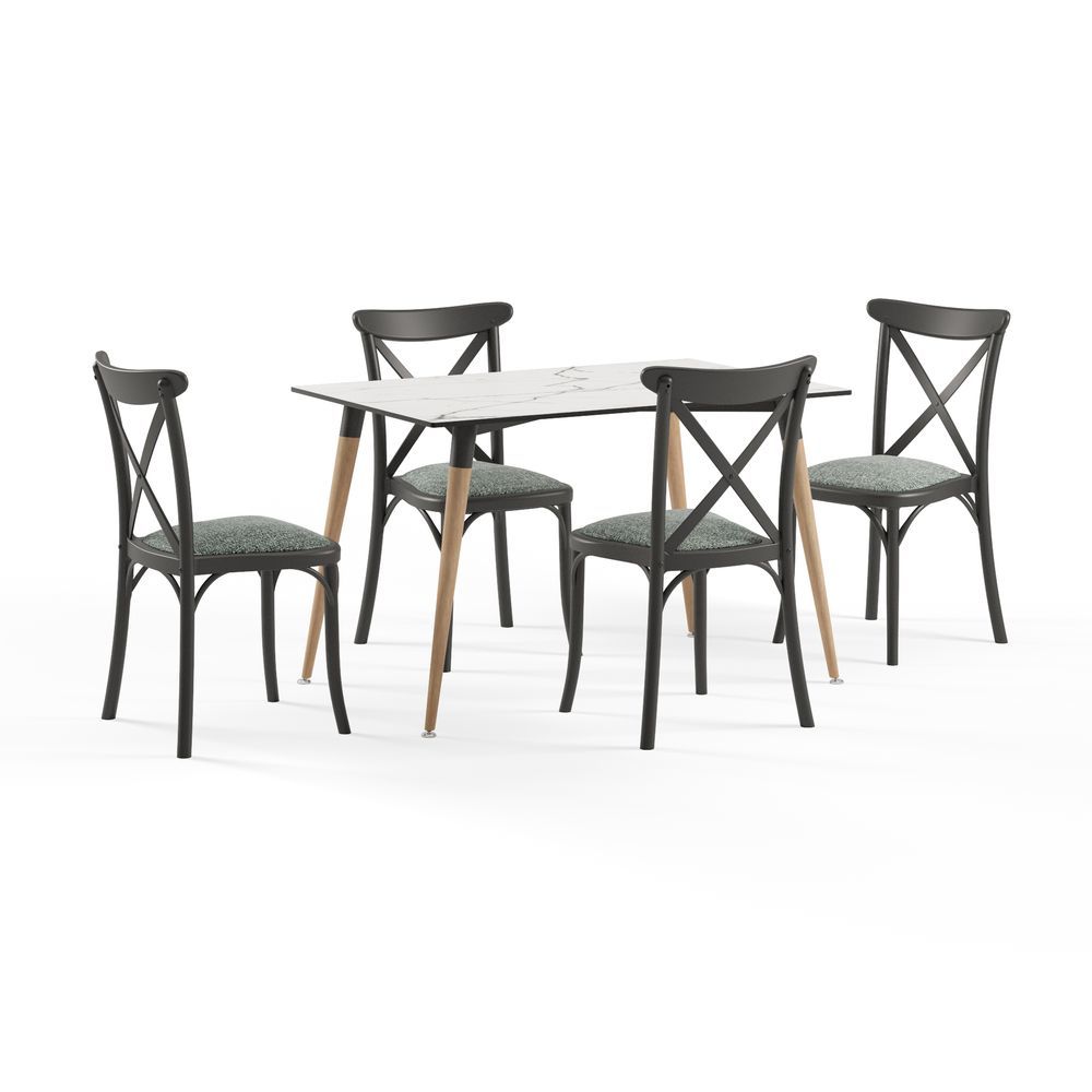 Şık ve Dayanıklı Mutfak, Cafe, Kafe, Restaurant ve Oteller İçin Masa Sandalye Takımı