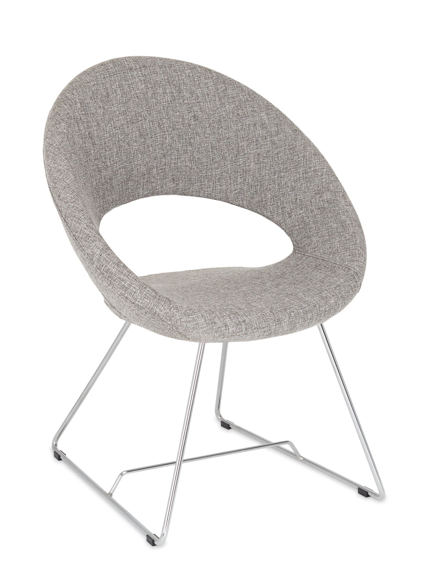 Yoji Açık Gri Kumaş Ofis Bekleme Sandalyesi – Ergonomik, Şık ve Dayanıklı Bekleme Koltuğu | Metal Krom Tel Ayaklı, Terletmez Kumaş Döşemeli, Modern ve Konforlu Lobi & Bekleme Salonu Sandalyesi